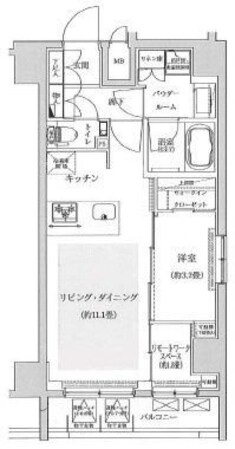 レアライズ浅草Vの物件間取画像